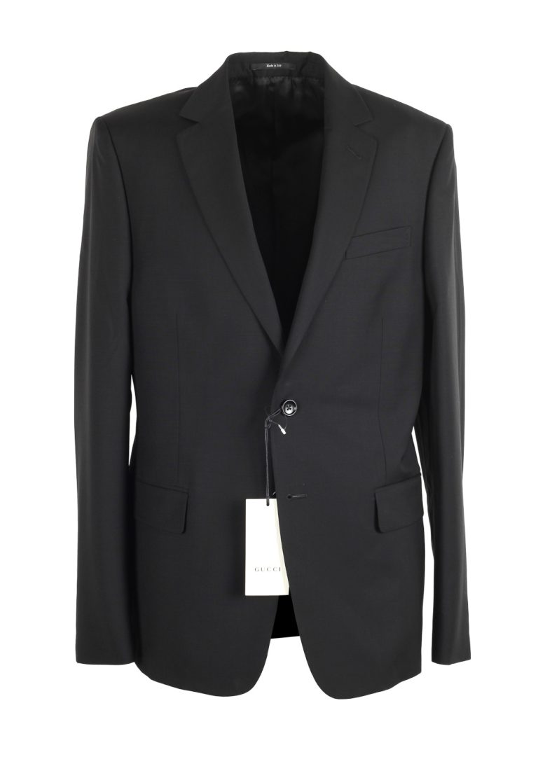 Gucci Black Suit Size 50 / 40R U.S. In Wool Mohair - thumbnail | Costume Limité
