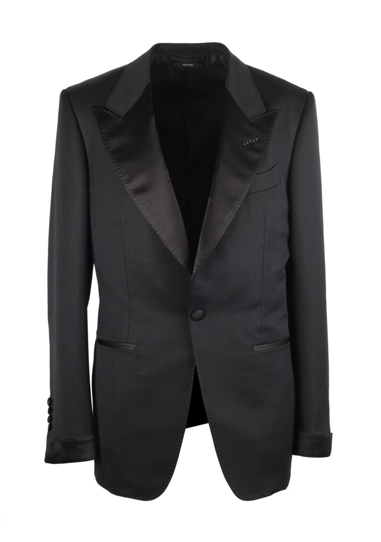 TOM FORD Shelton Black Tuxedo Suit Size 48 / 38R U.S. - thumbnail | Costume Limité