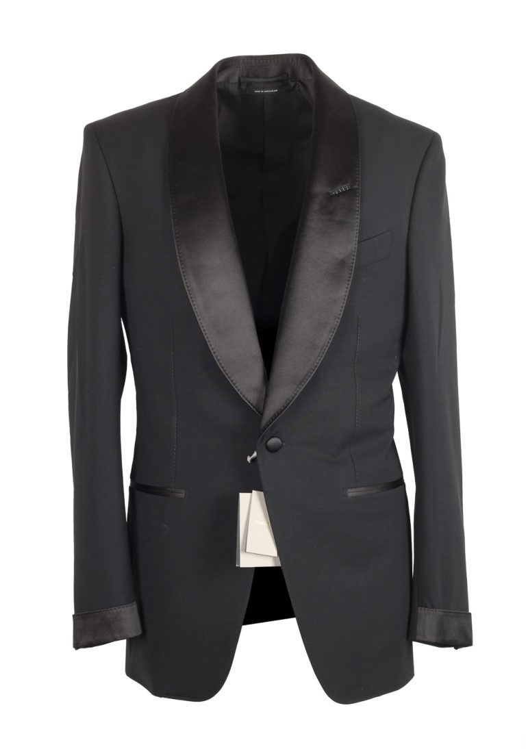 TOM FORD Atticus Black Tuxedo Suit Size 56 / 46R U.S. - thumbnail | Costume Limité