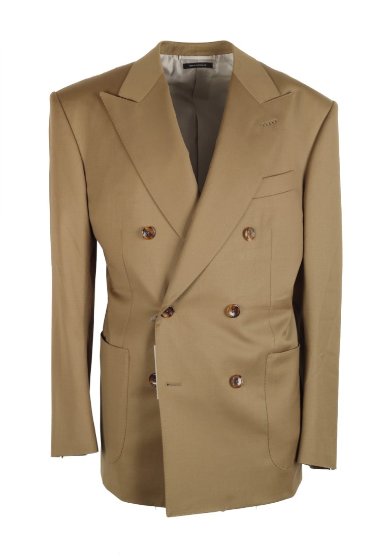 TOM FORD Shelton Beige Double Breasted Sport Coat Size 48 / 38R U.S. - thumbnail | Costume Limité