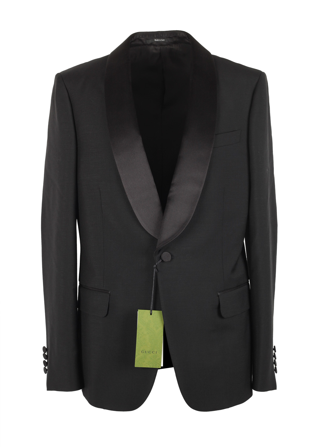 Gucci Black Signature Mohair Wool Tuxedo | Costume Limité