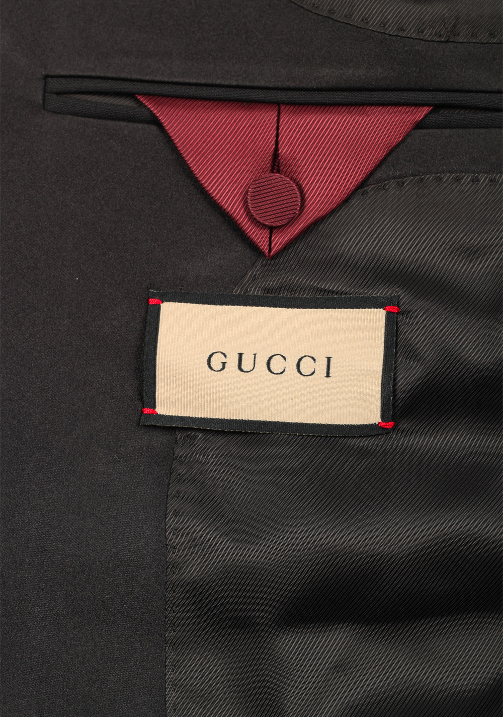 Gucci Black Signature Mohair Wool Tuxedo | Costume Limité