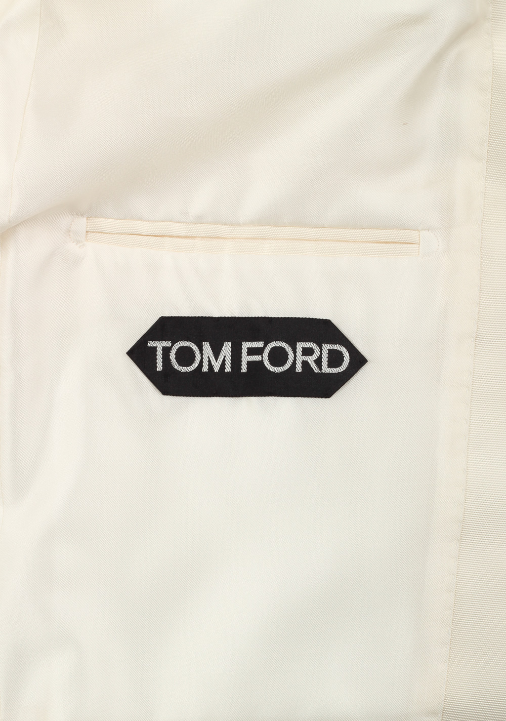 TOM FORD Shelton Silk Off White Sport Coat Size 46 / 36R U.S. | Costume Limité