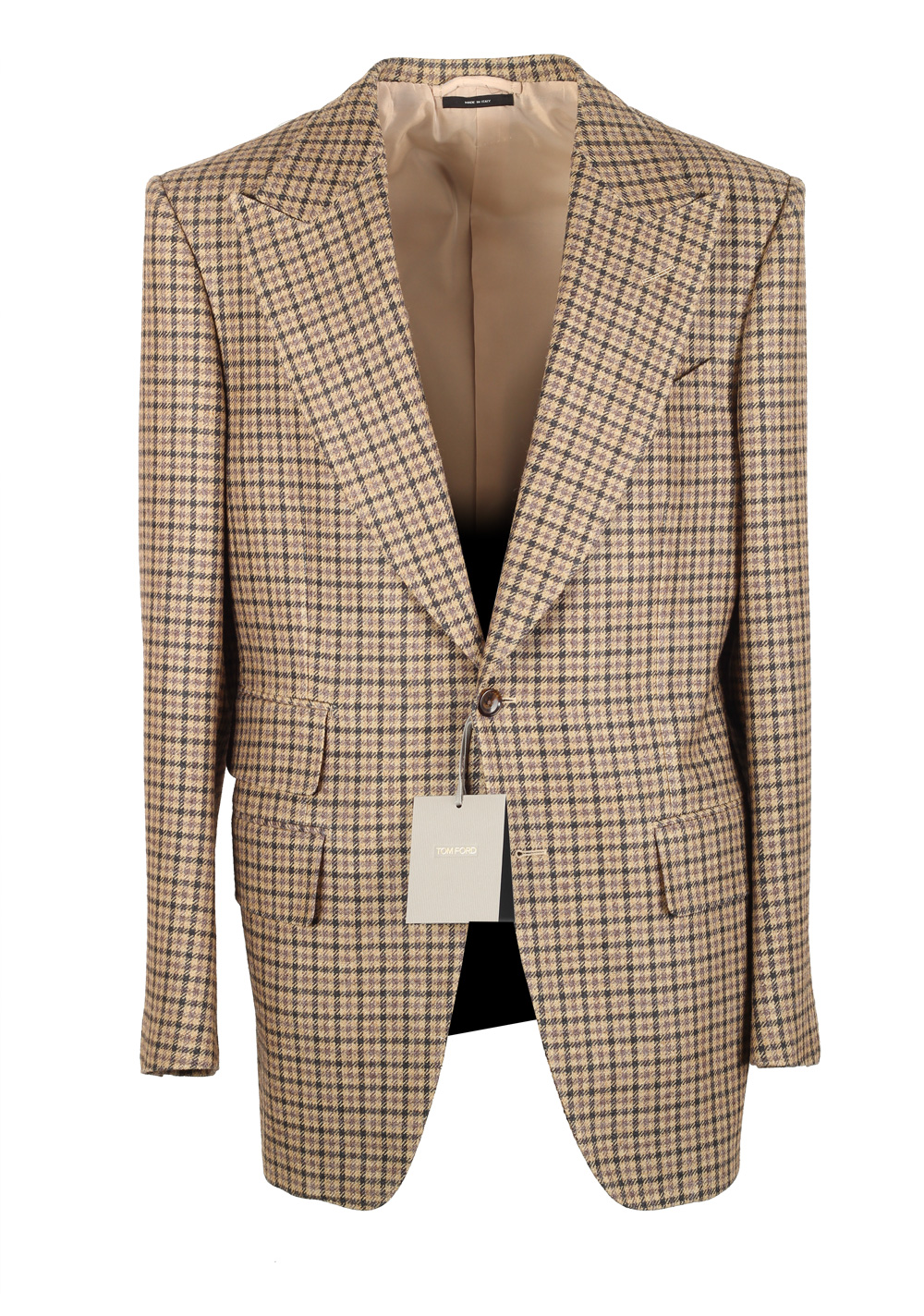 TOM FORD Atticus Checked Brown Sport Coat | Costume Limité
