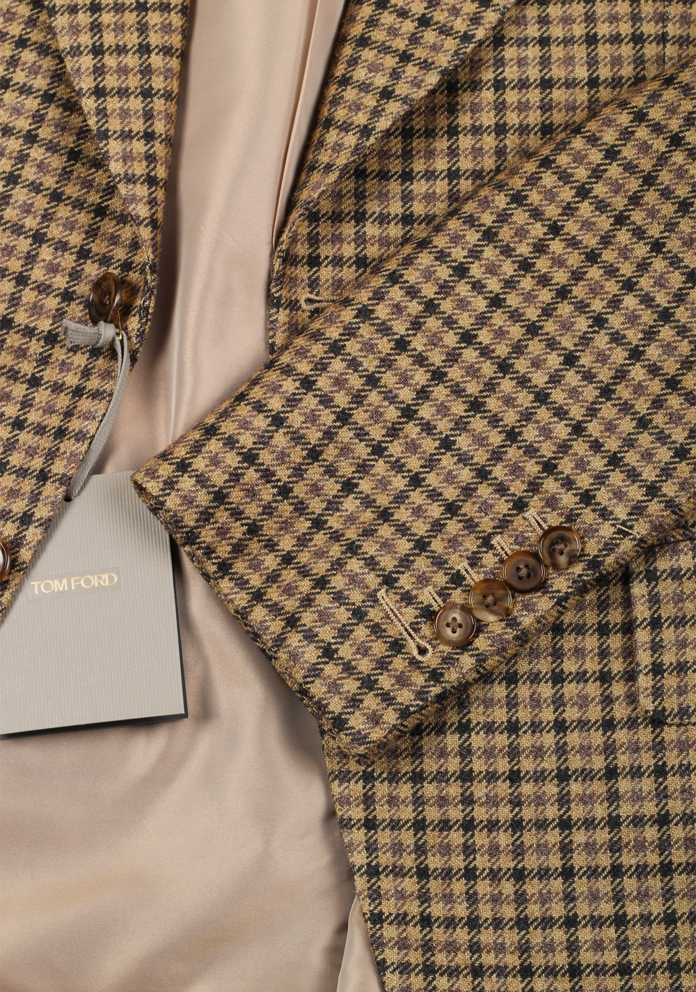 TOM FORD Atticus Checked Brown Sport Coat | Costume Limité
