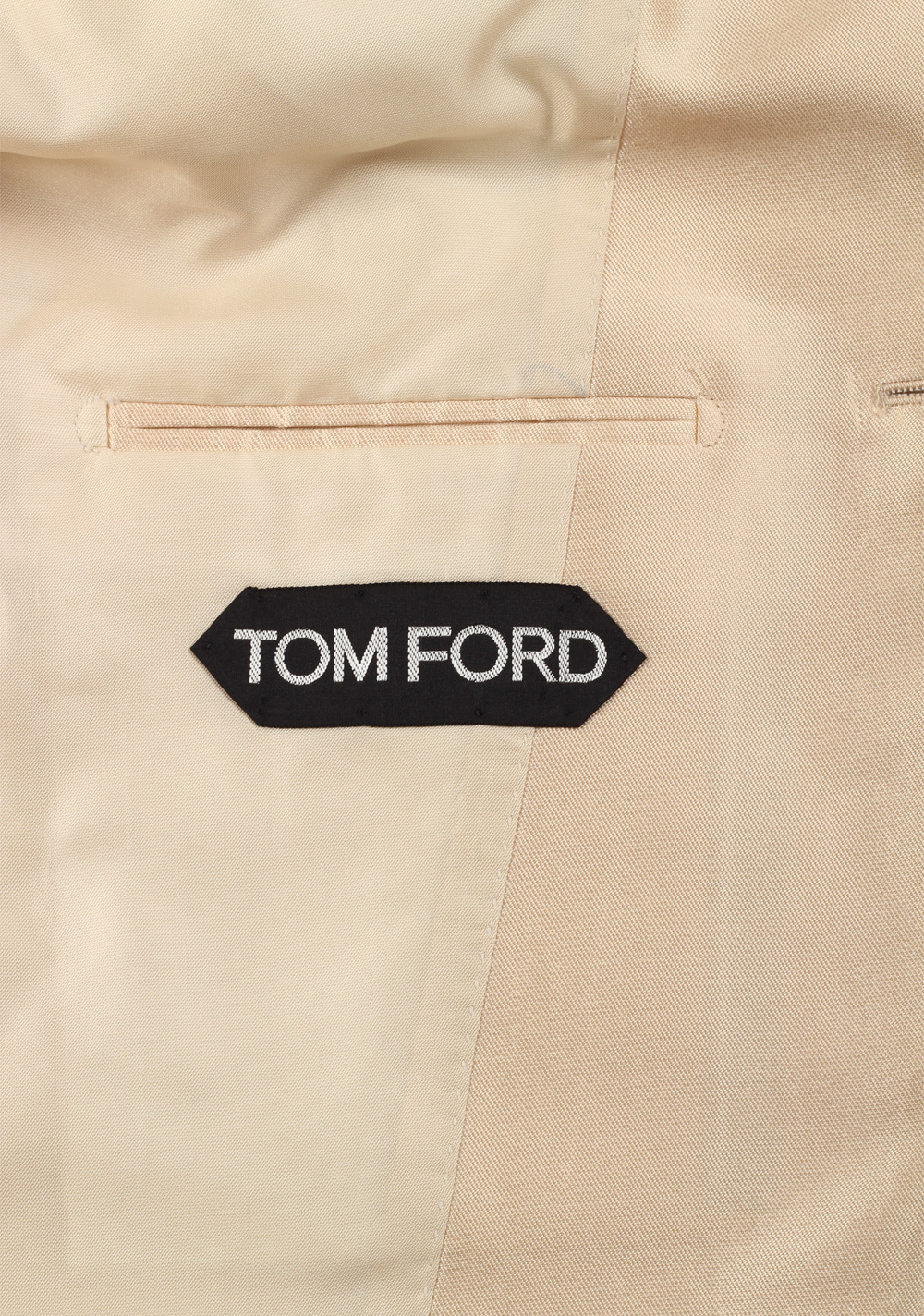 TOM FORD Atticus Champagne Silk Sport Coat Size 46 / 36R U.S. | Costume Limité