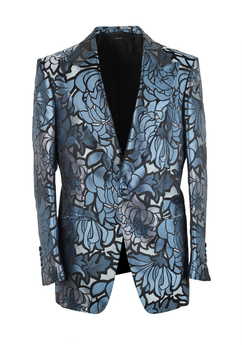 TOM FORD Lamè Lily Floral Atticus Cocktail Dinner Jacket Size 48 / 38R | Costume Limité