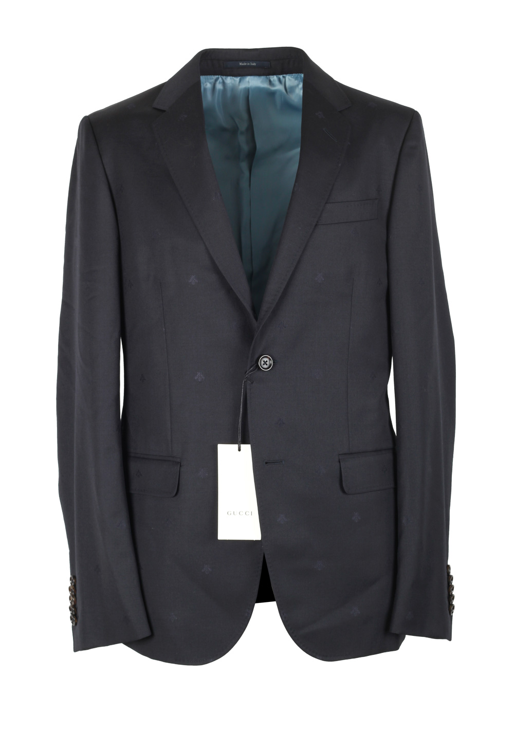 Gucci Blueish Gray Signature Bee Suit | Costume Limité