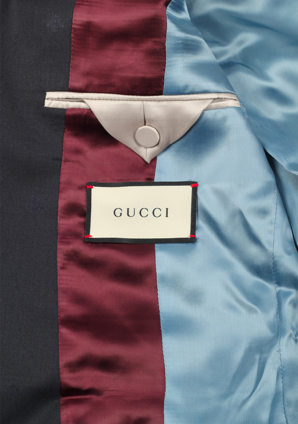 Gucci Blueish Gray Signature Bee Suit | Costume Limité