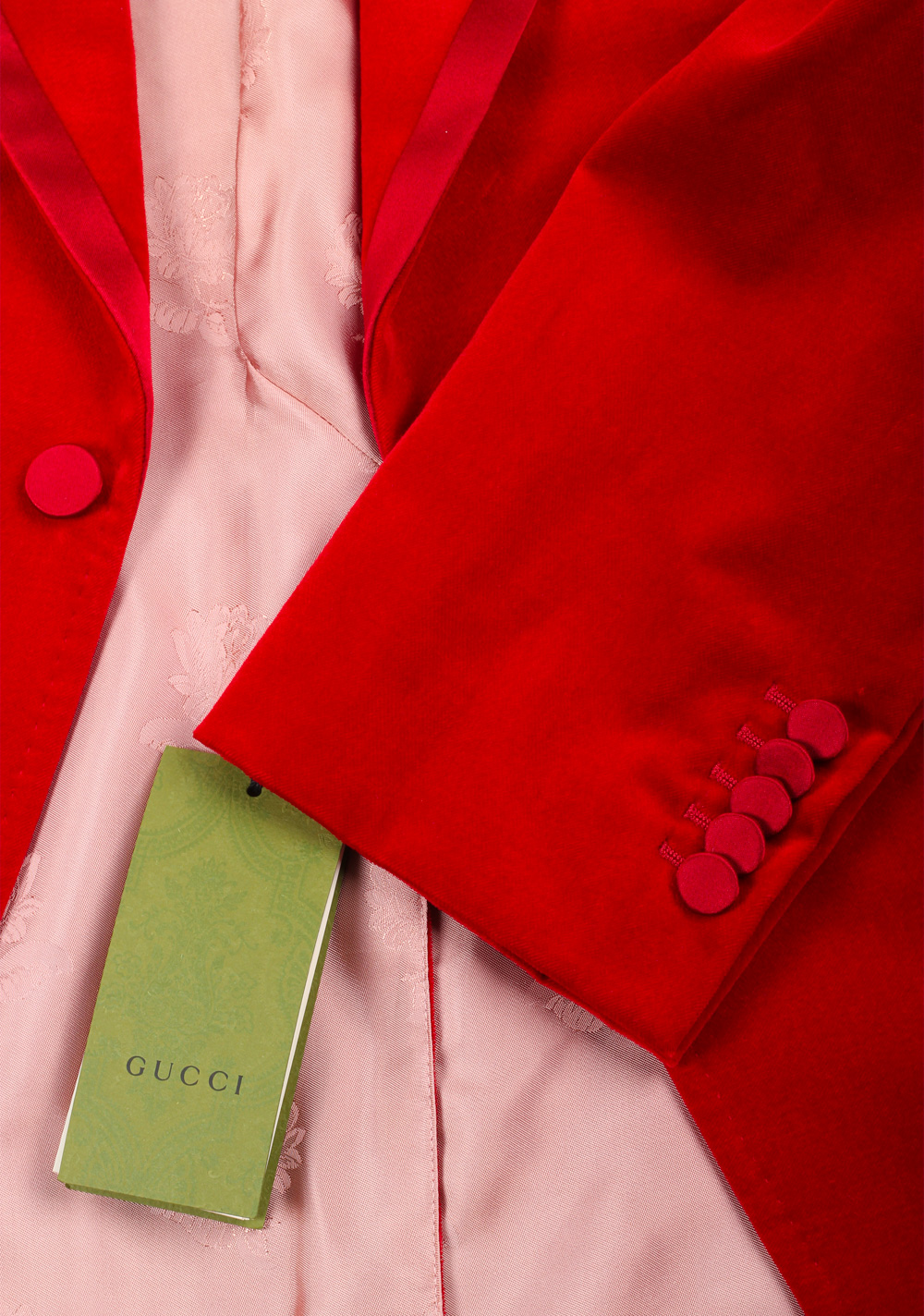 Gucci Red Signature Cocktail Dinner Jacket Size 48 / 38R U.S. | Costume Limité