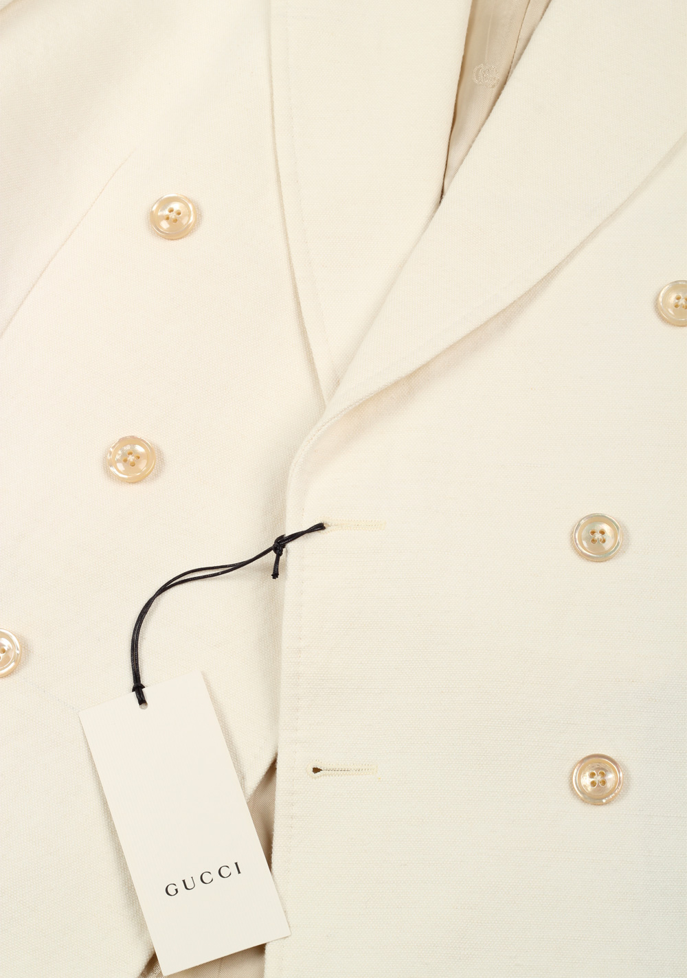Gucci Off White Double Breasted Signature Sport Coat | Costume Limité