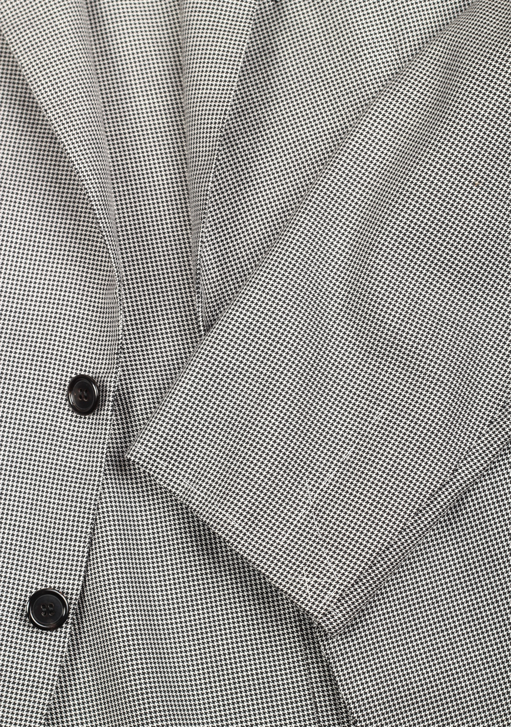 Brioni Condotti  Black / White Sport Coat Size 52 / 42R U.S. In Silk Blend | Costume Limité