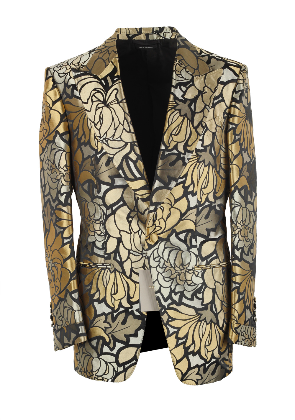 TOM FORD Lamè Lily Floral Atticus Cocktail Dinner Jacket Size 46 / 36R | Costume Limité