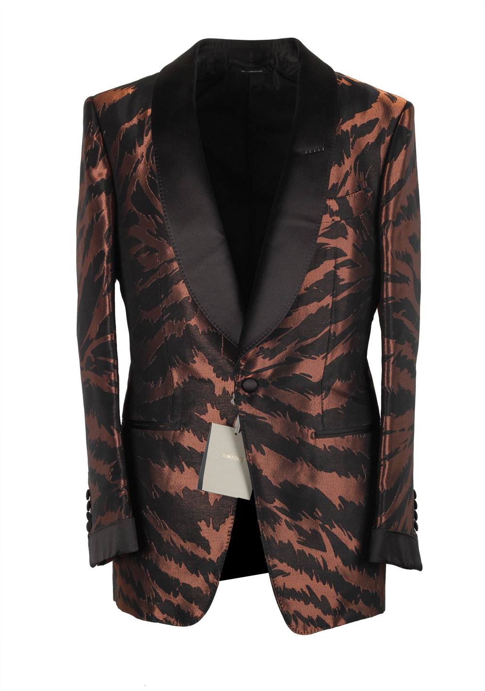 TOM FORD Atticus Copper Tuxedo Dinner Jacket Size 46 / 36R U.S. | Costume Limité