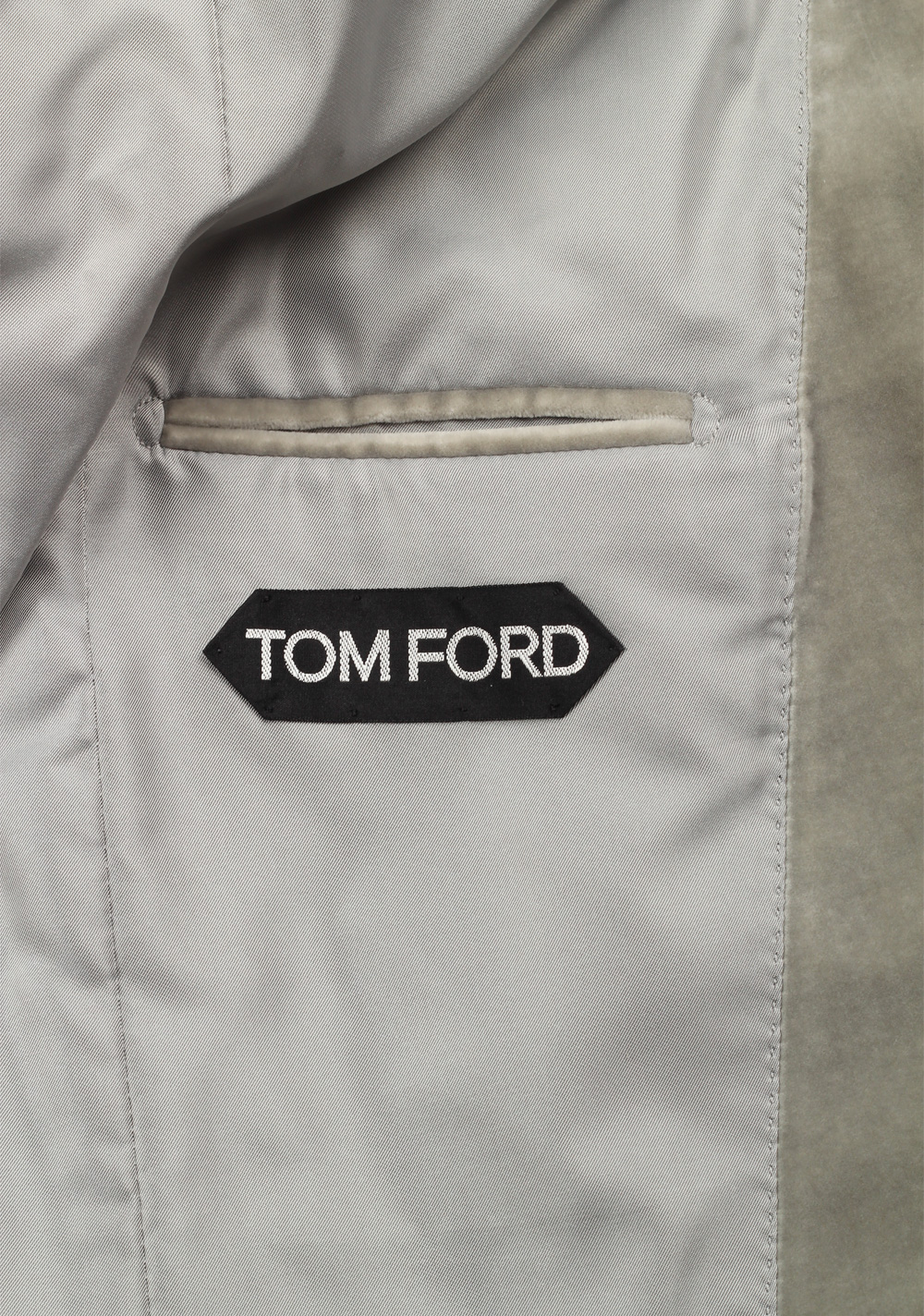 TOM FORD Atticus Gray Velvet Sport Coat Size 46 / 36R In Cotton | Costume Limité