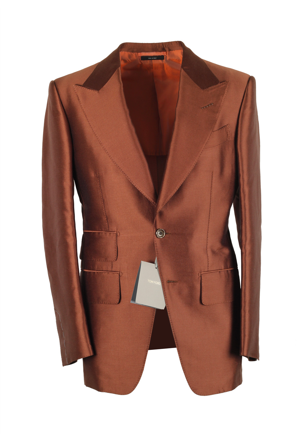 TOM FORD Atticus Brown Linen Sport Coat Size 44C / 34S U.S. | Costume Limité