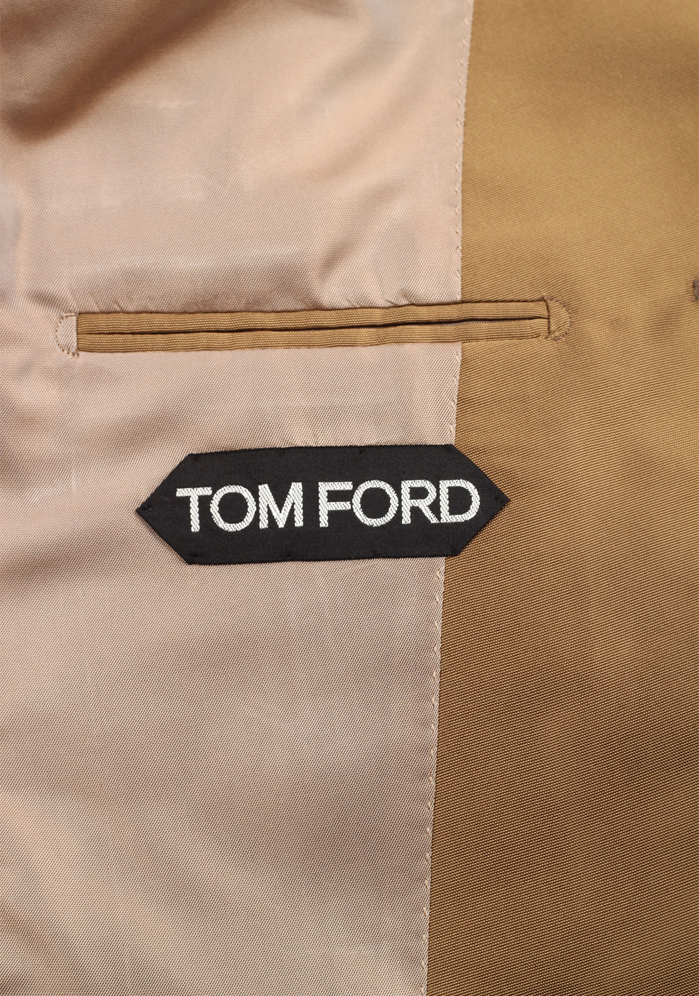 TOM FORD Atticus Beige Silk Sport Coat Size 46 / 36R U.S. | Costume Limité