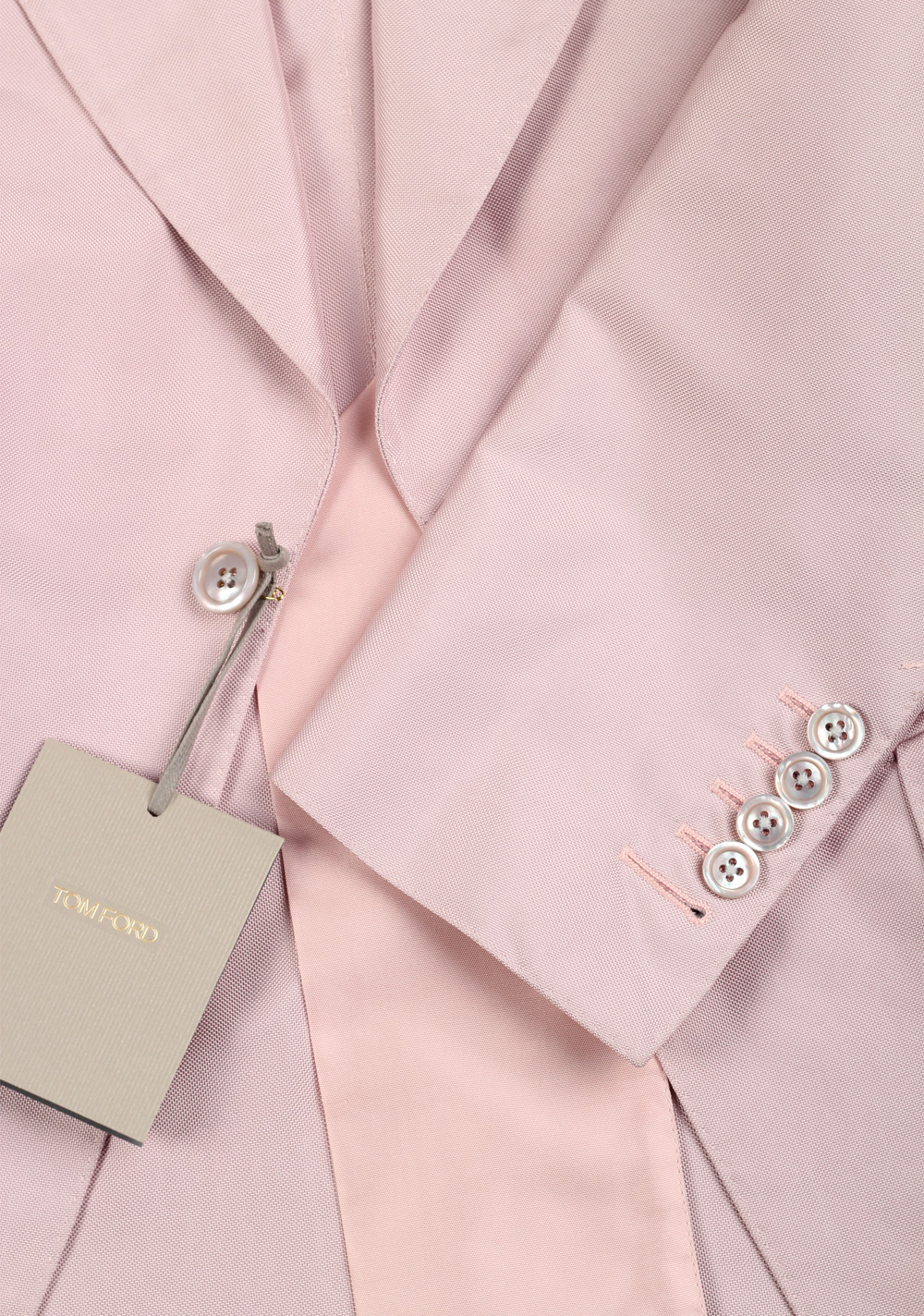 TOM FORD Atticus Pink Silk Suit Size 46 / 36R U.S. | Costume Limité