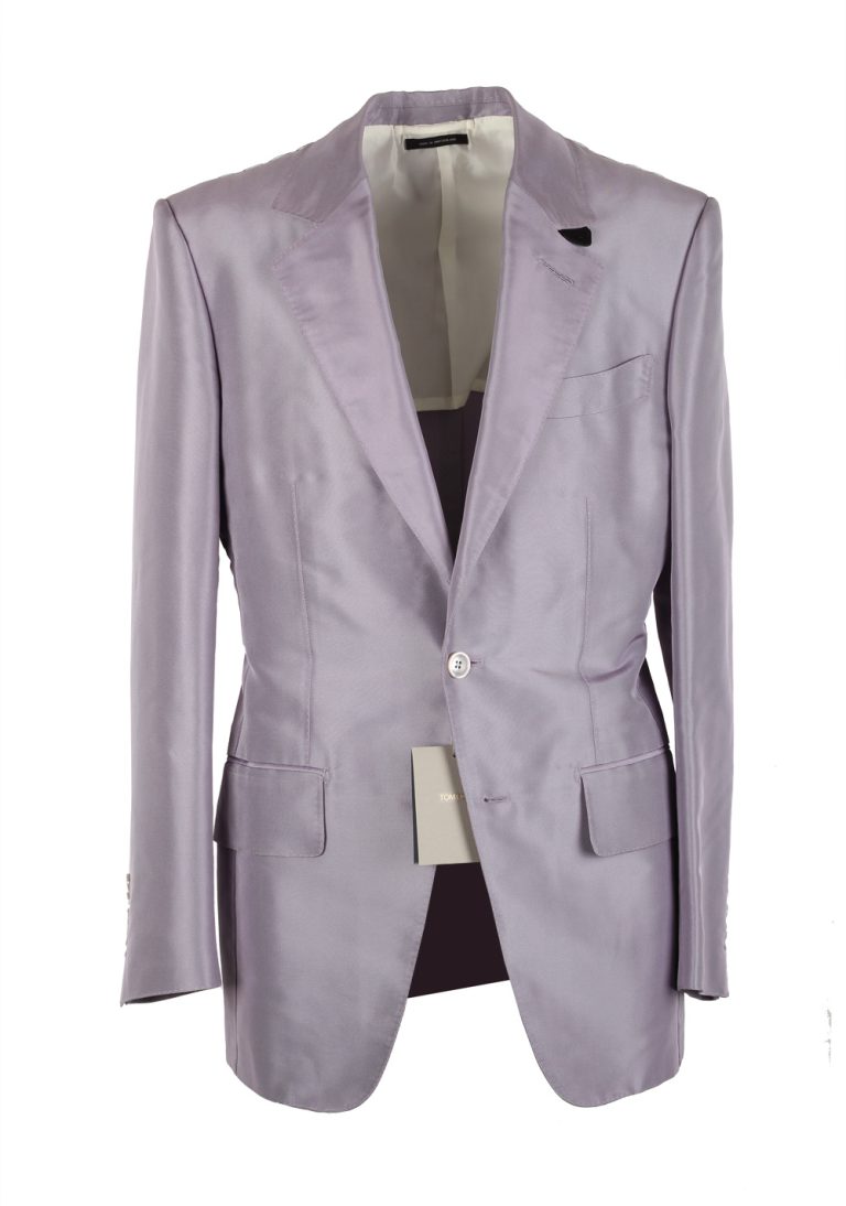 TOM FORD Atticus Lilac Silk Suit Size 46 / 36R U.S. - thumbnail | Costume Limité