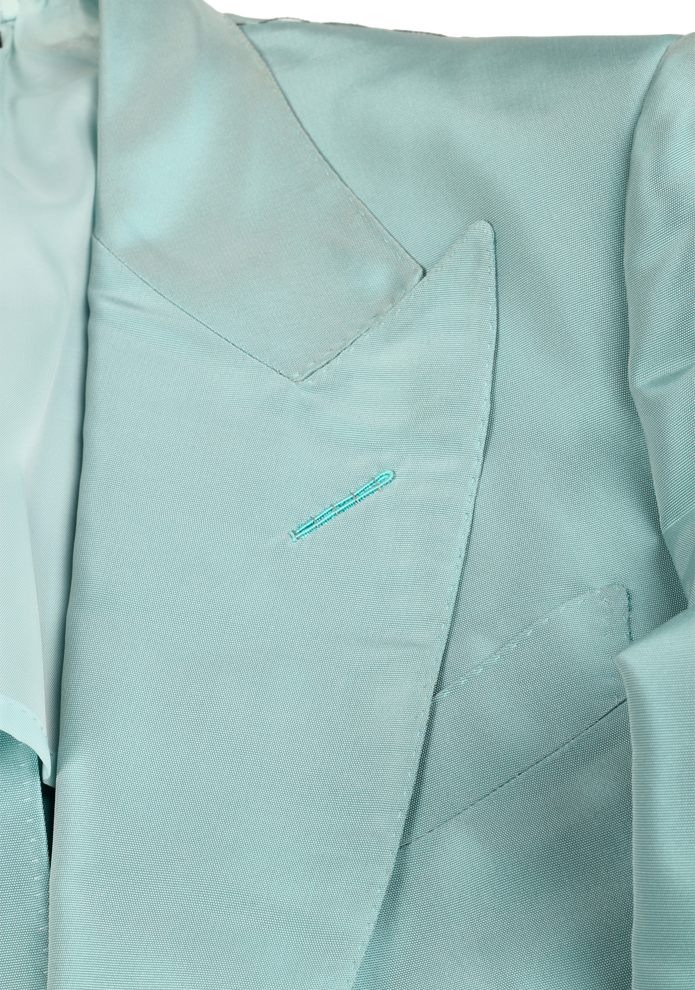 TOM FORD Atticus Mint Silk Suit Size 46 / 36R U.S. | Costume Limité