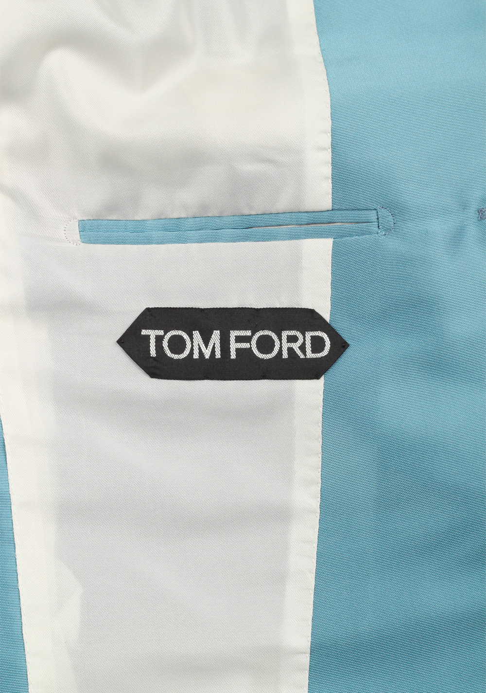 TOM FORD Atticus Teal Silk Suit Size 46 / 36R U.S. | Costume Limité