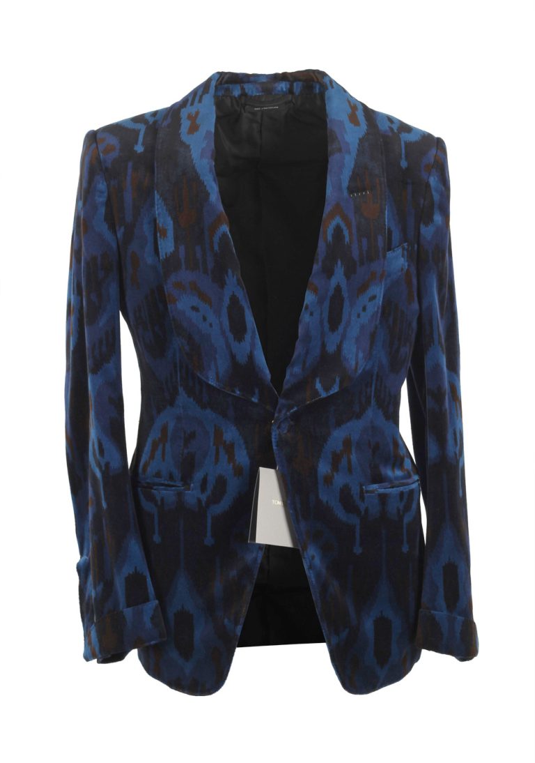 TOM FORD Alexander Blue Black Cocktail Tuxedo Dinner Jacket - thumbnail | Costume Limité