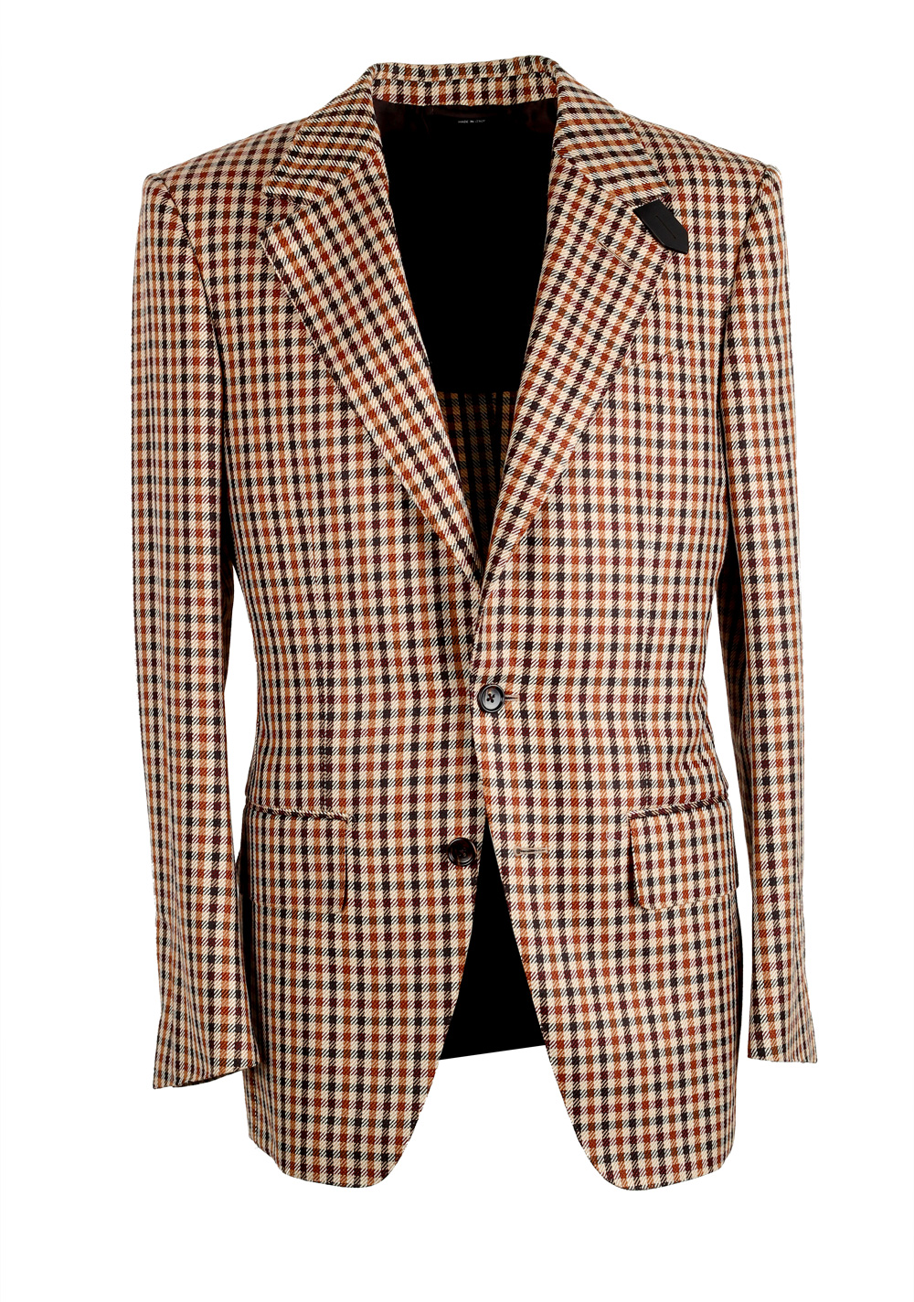 TOM FORD Shelton Checked Brown Sport Coat | Costume Limité