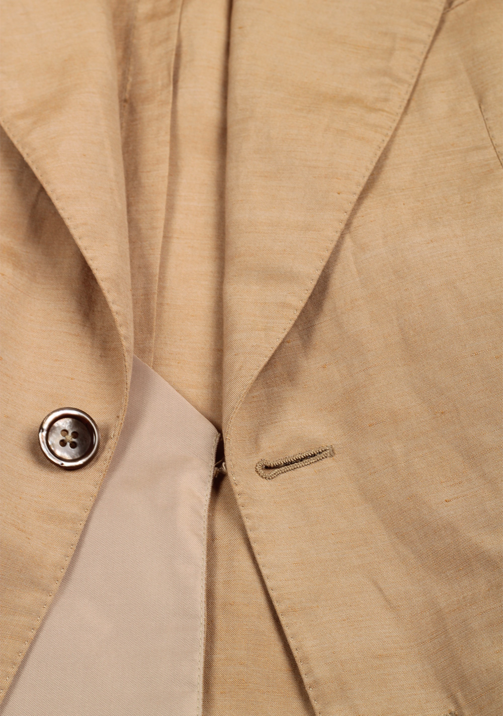 TOM FORD Shelton Beige Sport Coat Size 44 / 34R In Silk Linen | Costume Limité