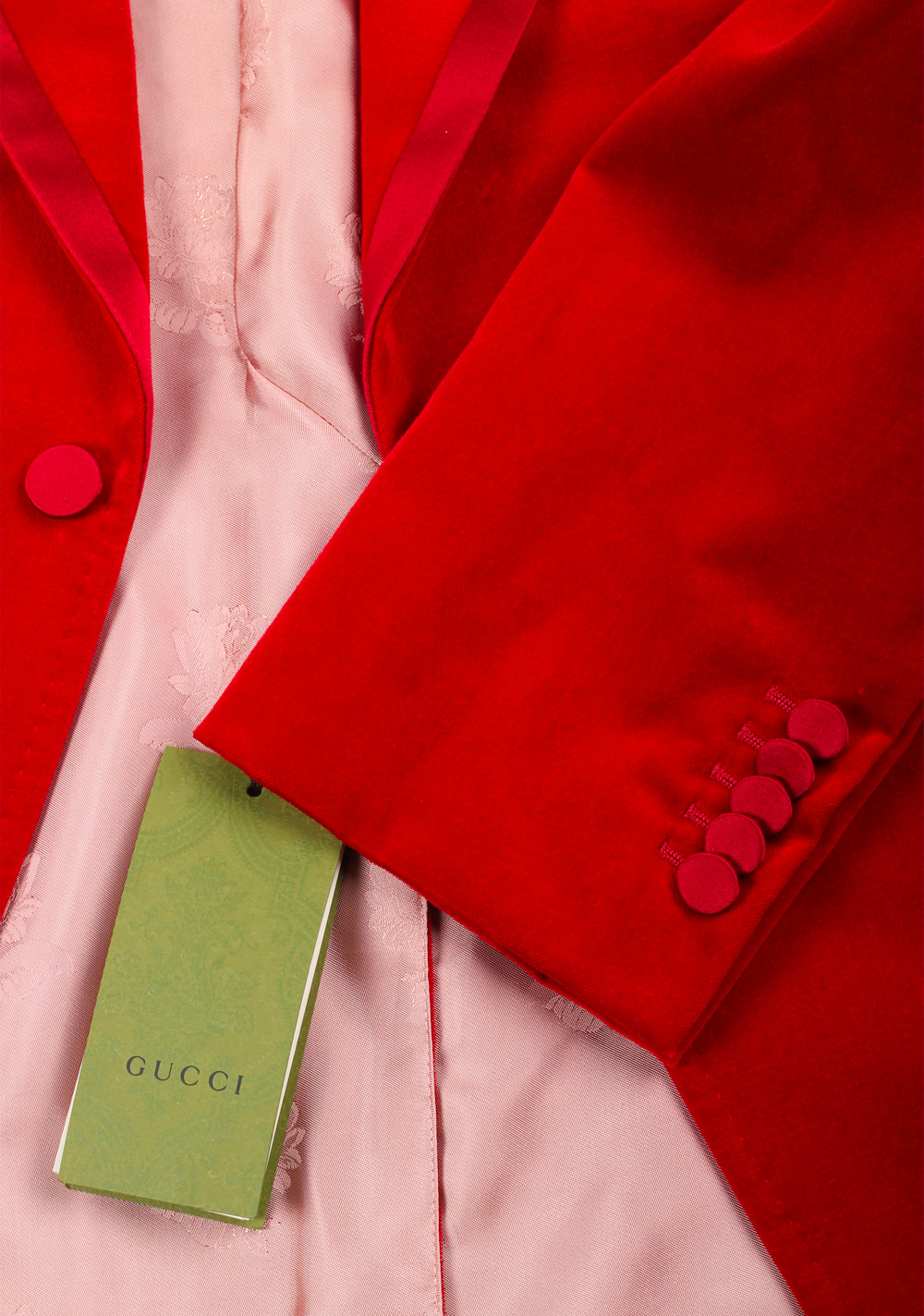 Gucci Red Signature Cocktail Dinner Jacket Size 46 / 36R U.S. | Costume Limité