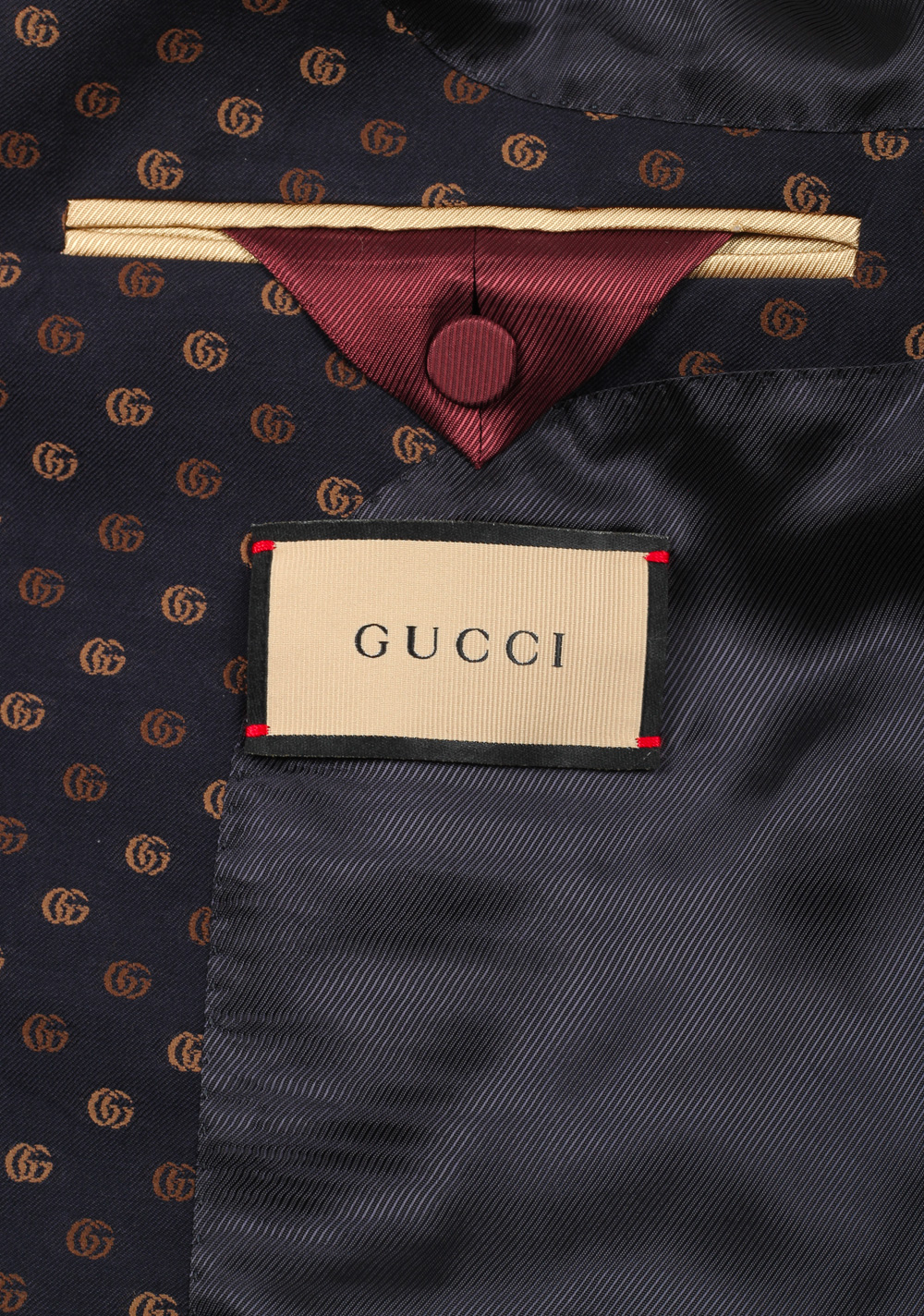 Gucci Blue GG Signature Blazer Sport Coat | Costume Limité