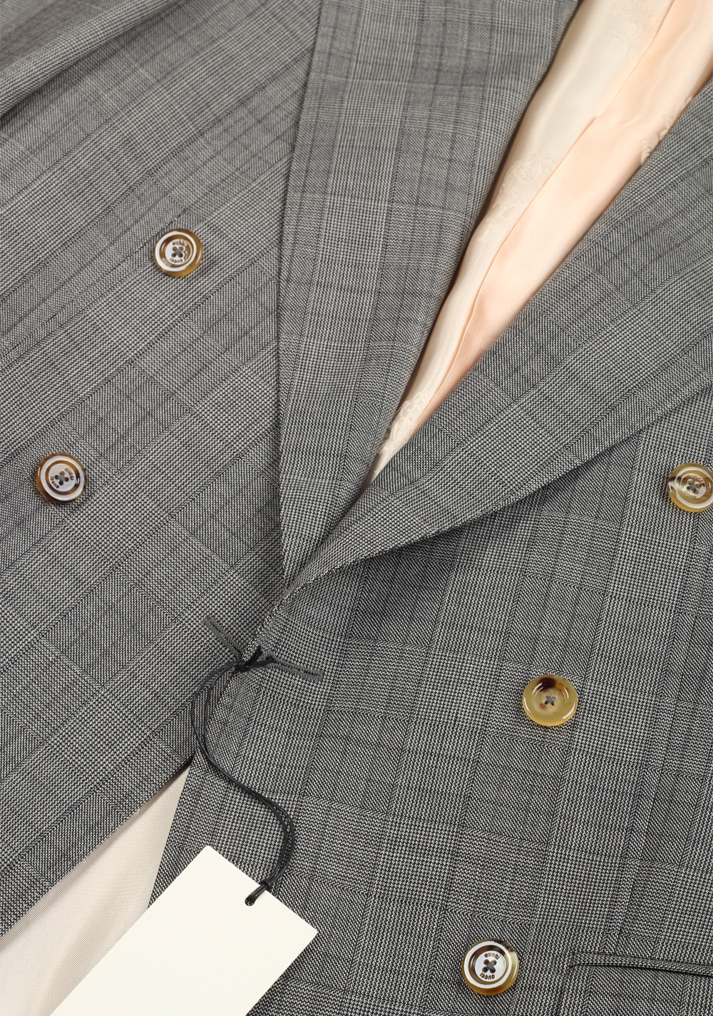 Gucci Gray Double Breasted Suit Size 44 / 34R U.S. In Wool | Costume Limité