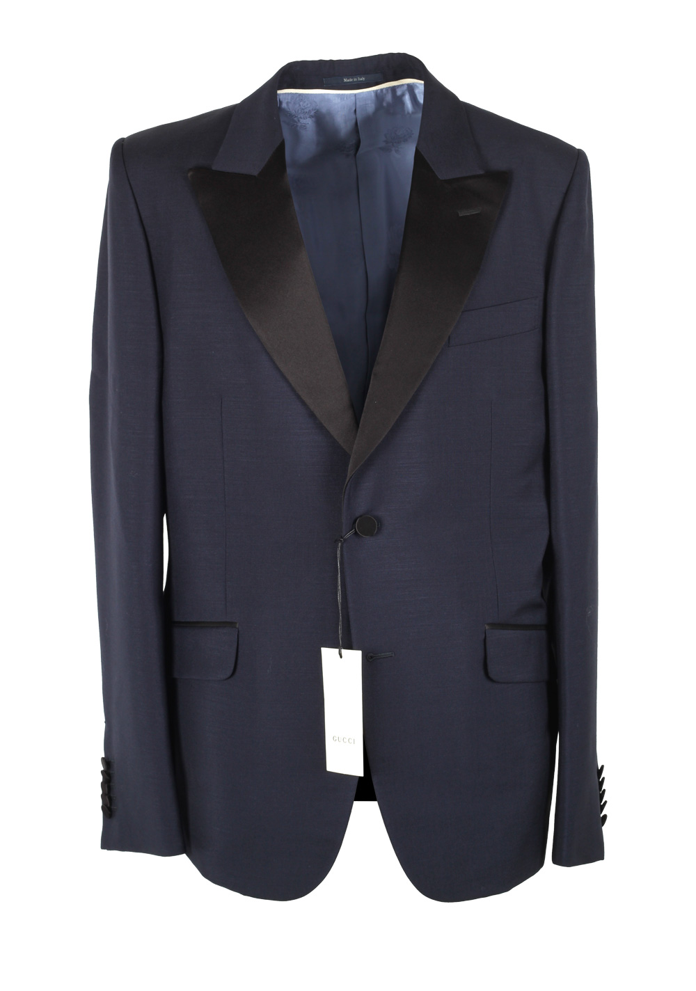 Gucci Blue Signature Mohair Wool Tuxedo | Costume Limité