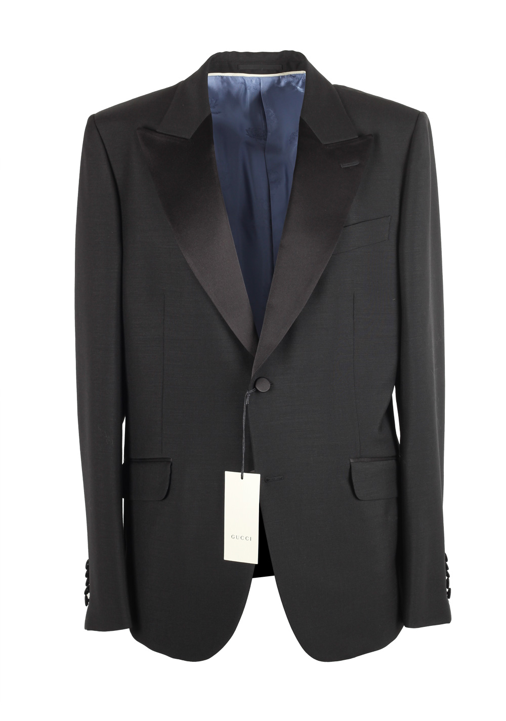 Gucci Black Signature Mohair Wool Tuxedo Size 54 / 44R U.S. | Costume Limité