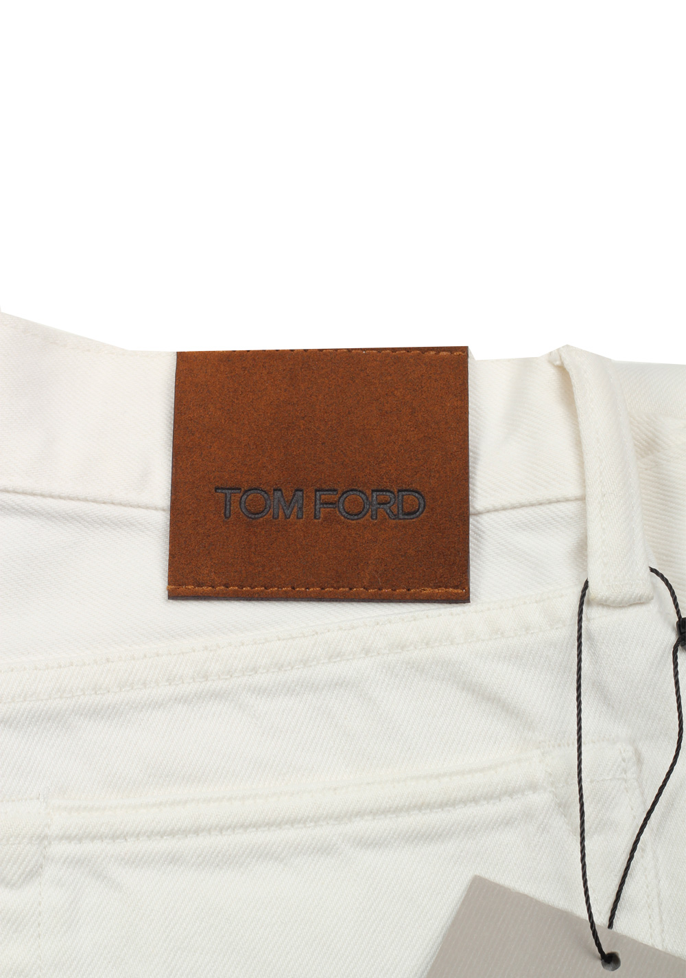 TOM FORD Off White Straight Fit Jeans TFD002 | Costume Limité