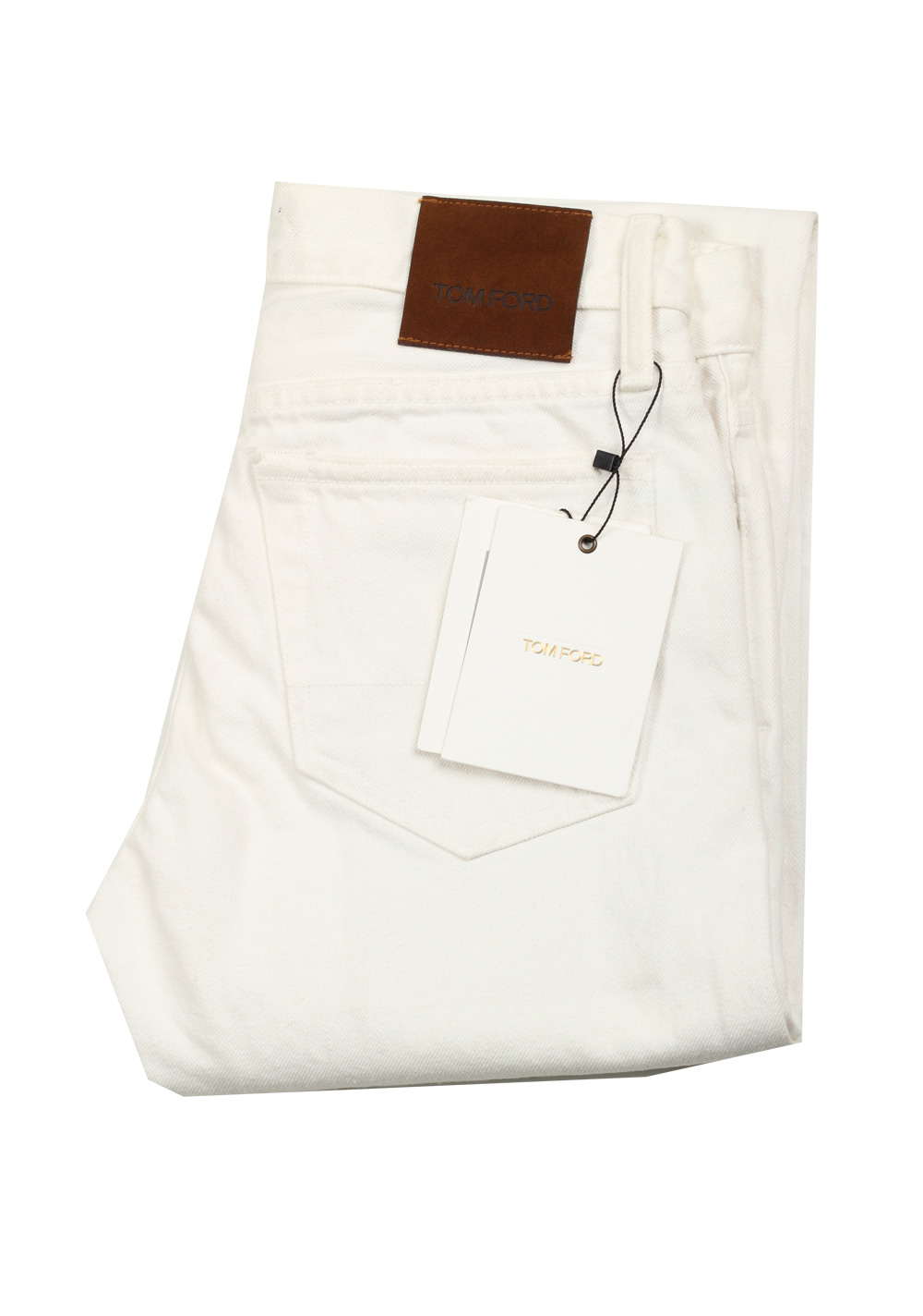 TOM FORD Off White Slim Fit Jeans TFD001 | Costume Limité