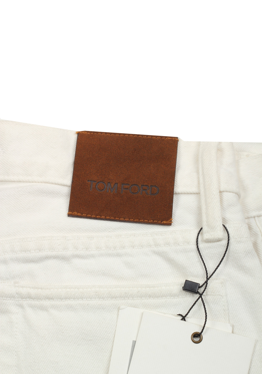 TOM FORD Off White Slim Fit Jeans TFD001 | Costume Limité