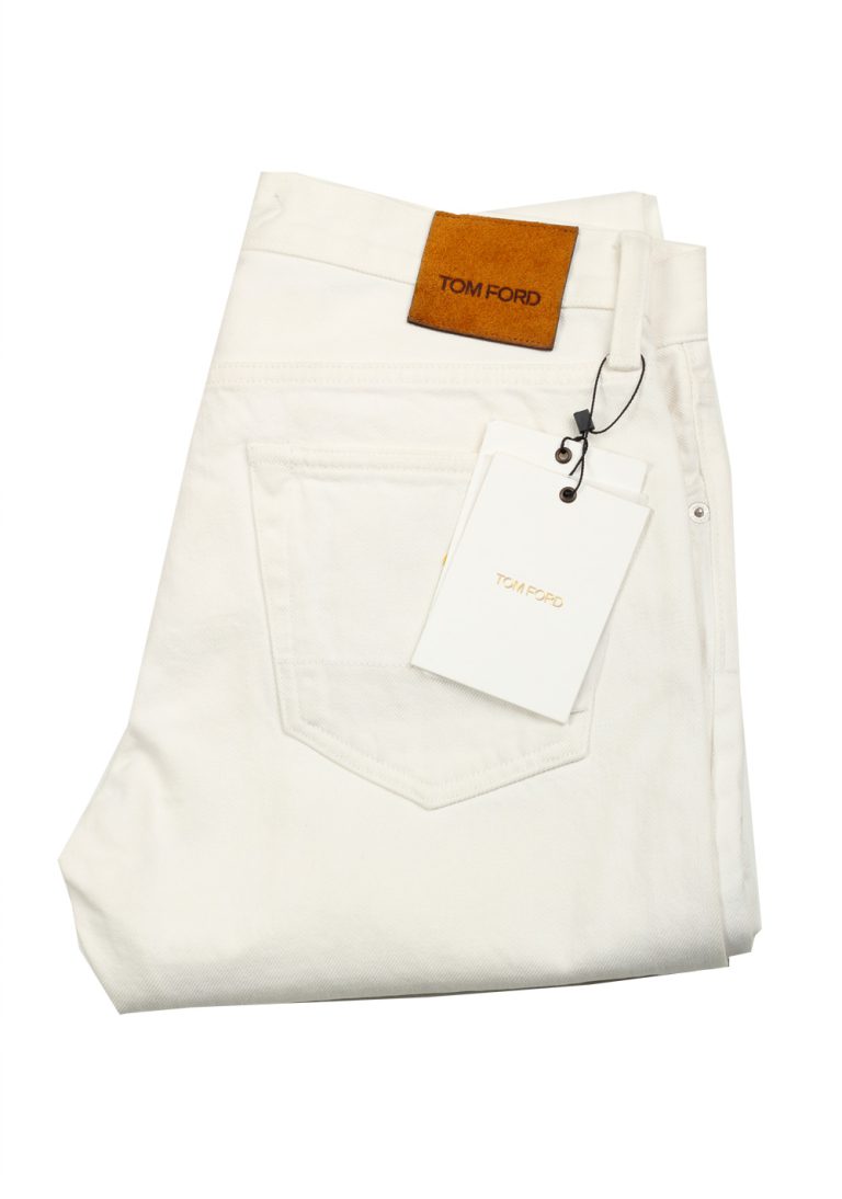 TOM FORD Off White Straight Fit Jeans TFD002 - thumbnail | Costume Limité
