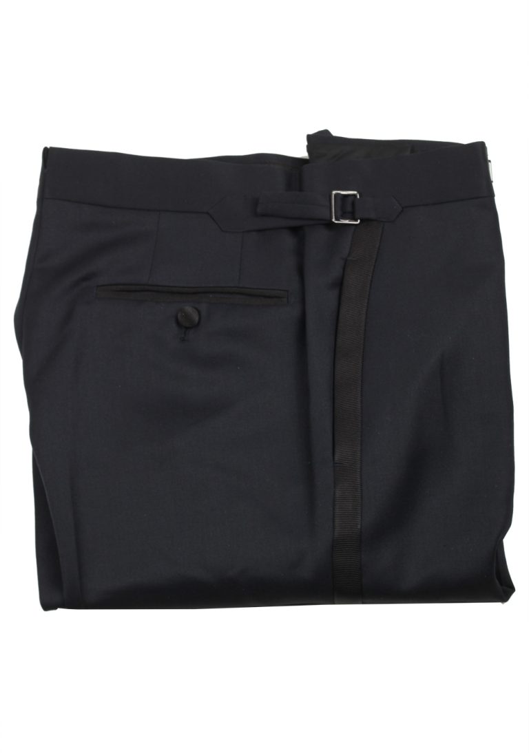 TOM FORD Midnight Blue Cocktail Tuxedo Trousers Size 48 / 32 U.S. - thumbnail | Costume Limité