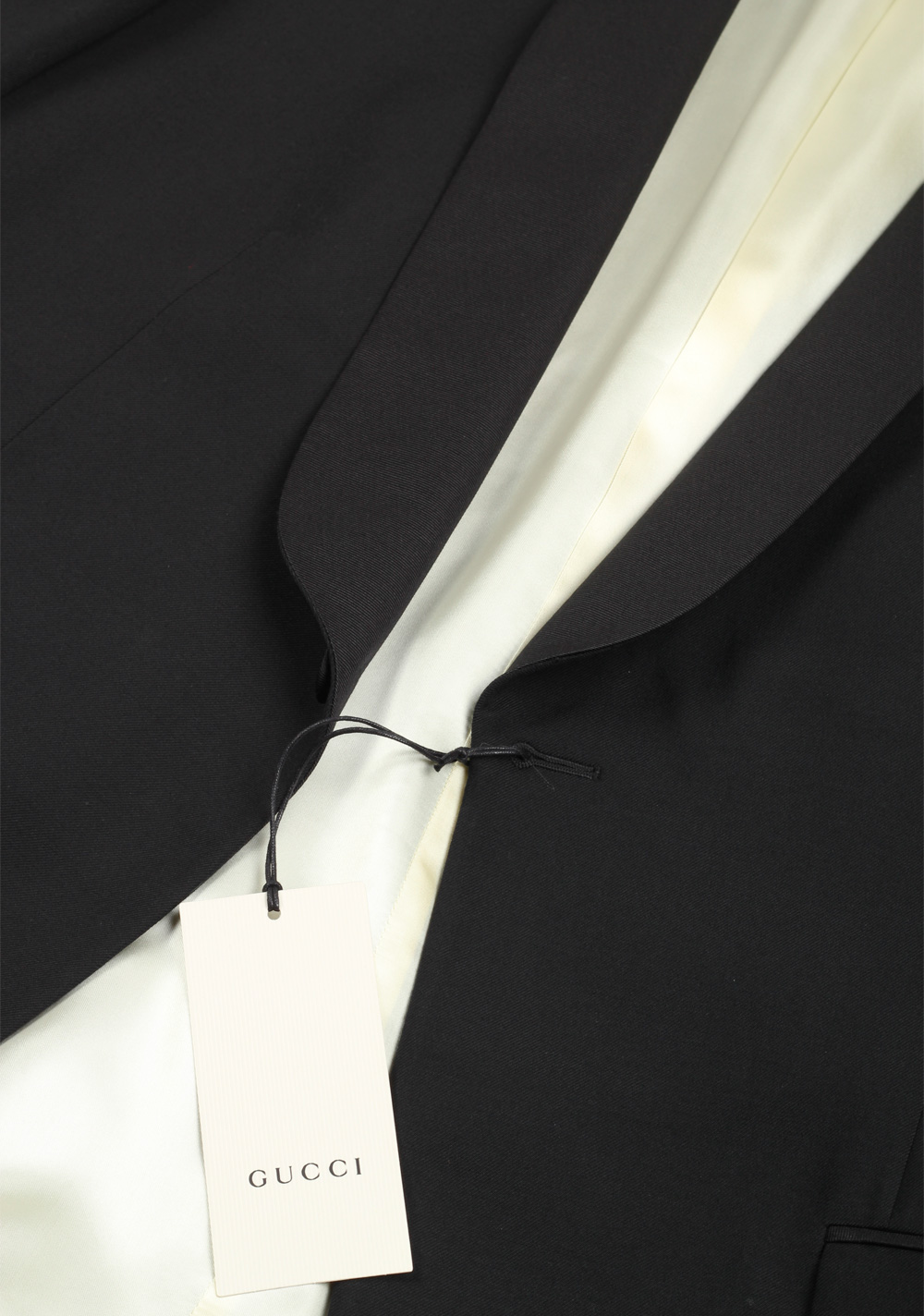 Gucci Black Signature Mohair Wool Tuxedo | Costume Limité