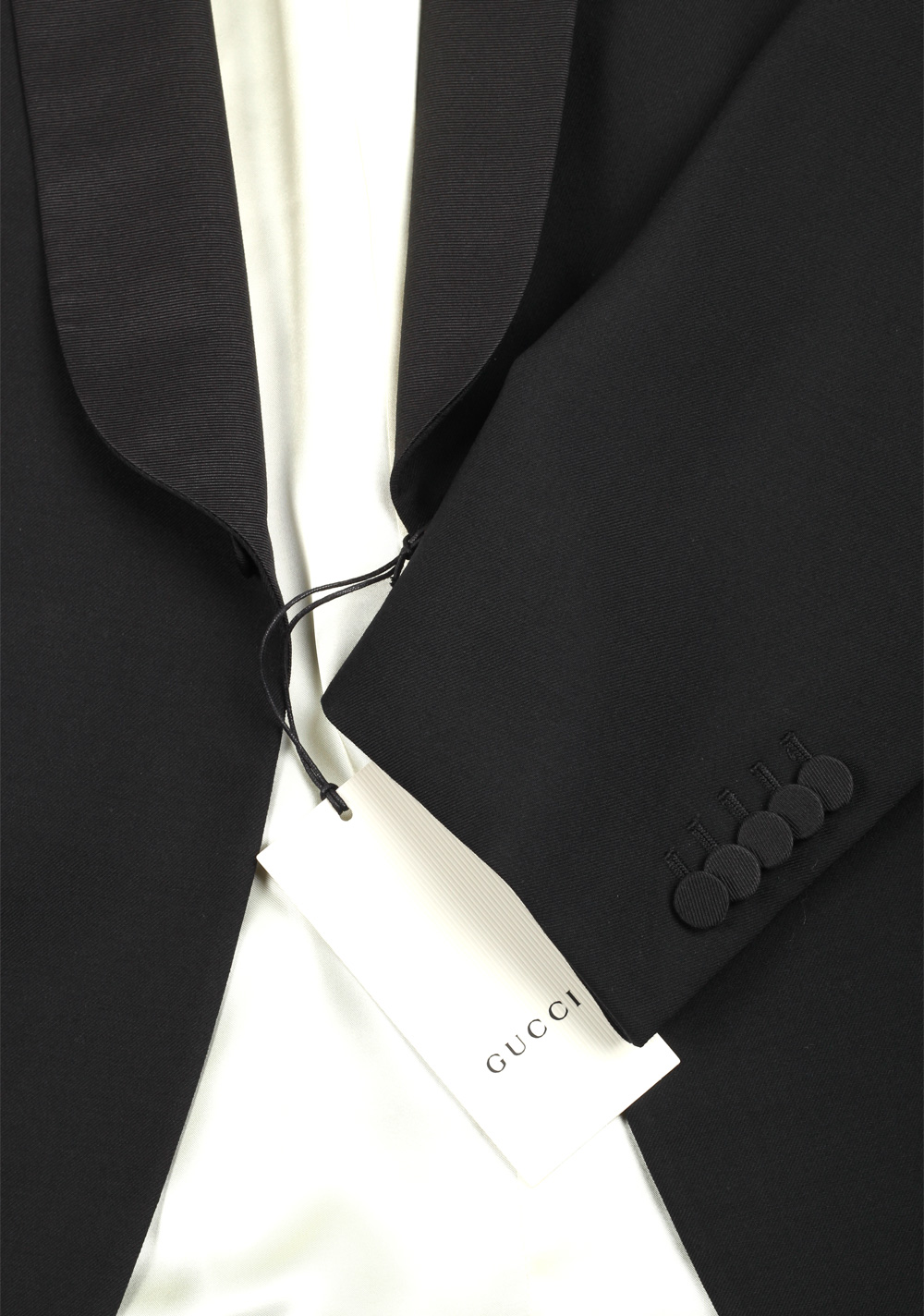 Gucci Black Signature Mohair Wool Tuxedo | Costume Limité