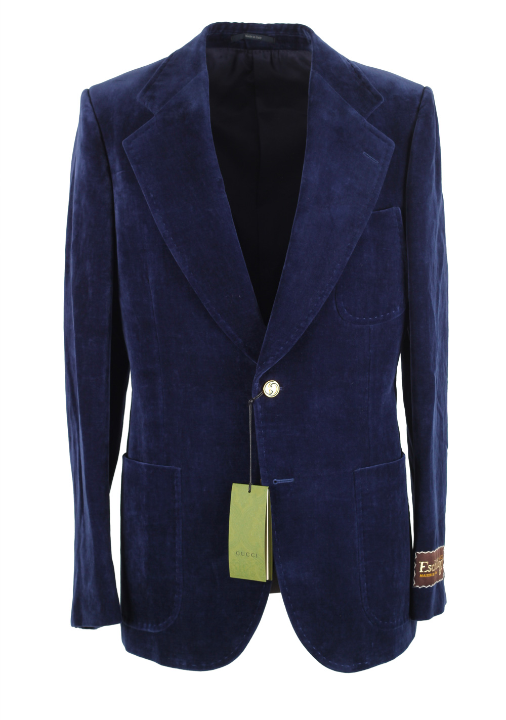 Gucci Blue Velvet Blazer Sport Coat | Costume Limité