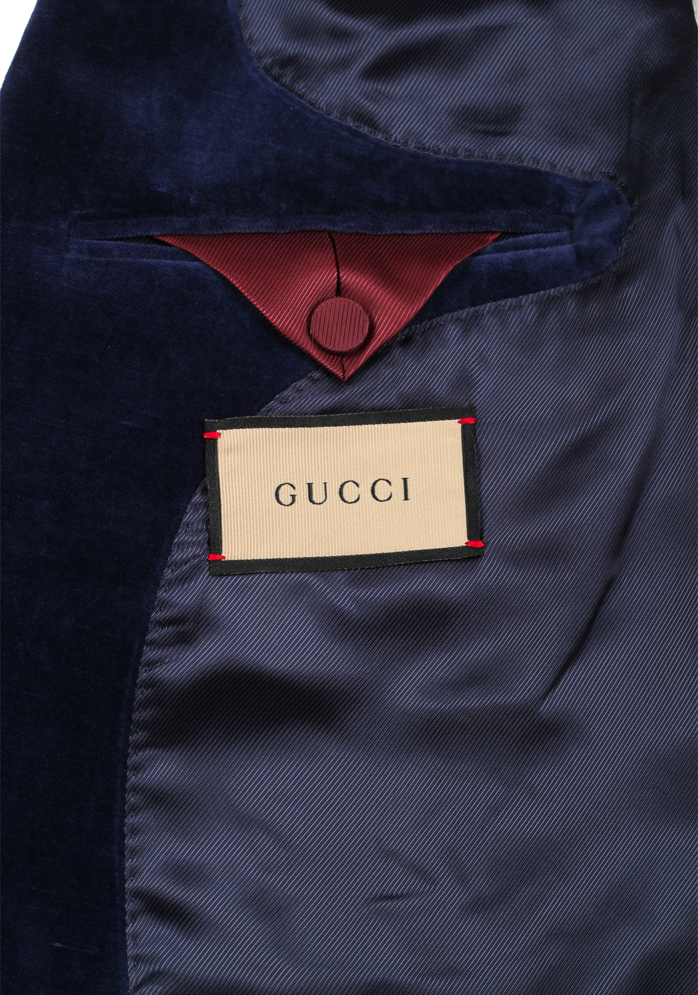 Gucci Blue Velvet Blazer Sport Coat | Costume Limité