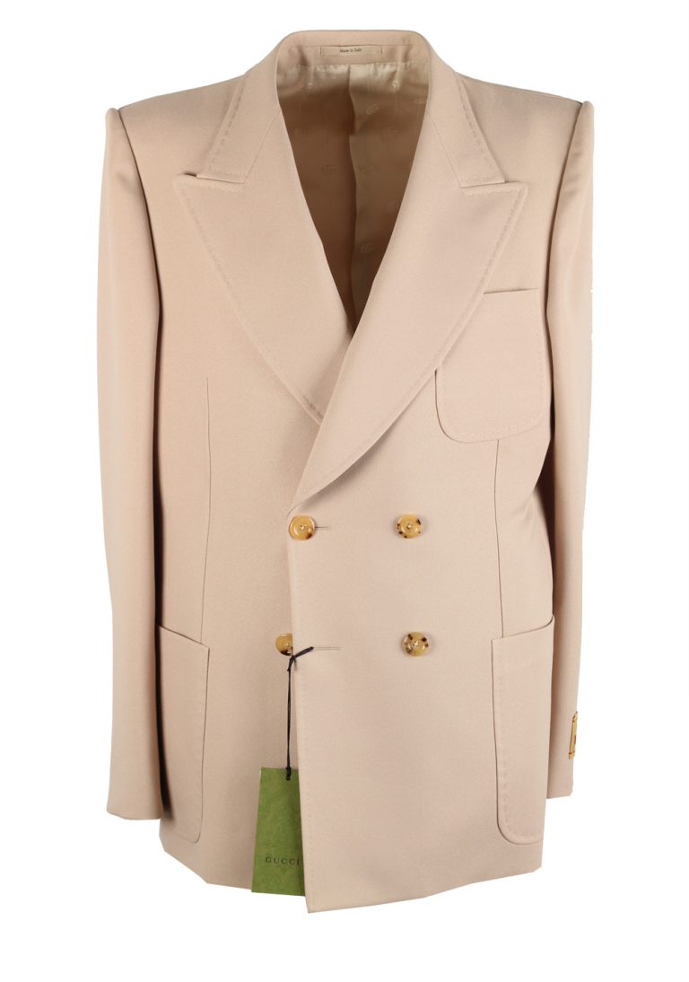 Gucci Beige Double Breasted Sport Coat Size 52 / 42R U.S. - thumbnail | Costume Limité
