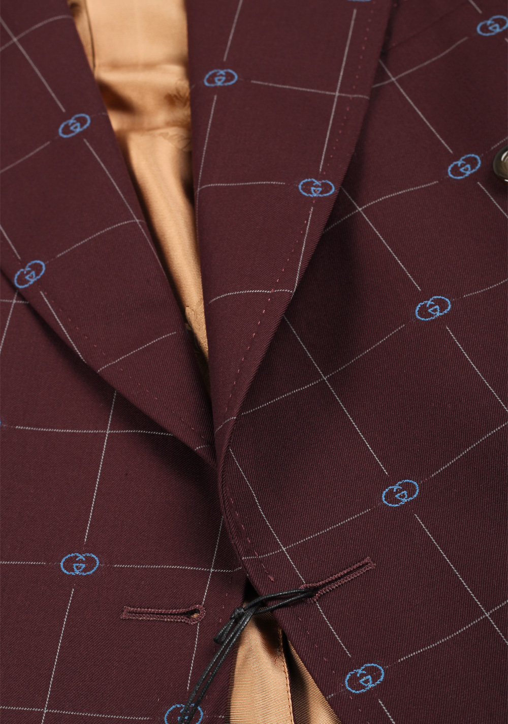 Gucci Burgundy Double Breasted Sport Coat Size 52 / 42R U.S. | Costume Limité