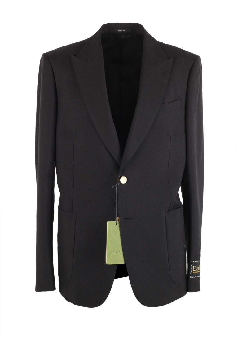 Gucci Black Blazer Sport Coat Size 50 / 40R U.S. - thumbnail | Costume Limité