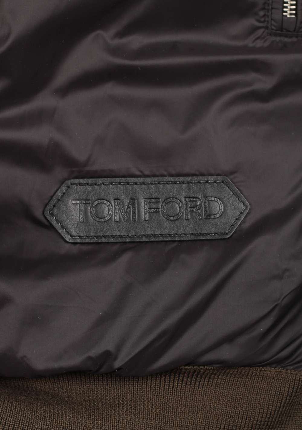 TOM FORD Brown Black Padded Suede Knit Size 48 / 38R U.S. In Wool | Costume Limité