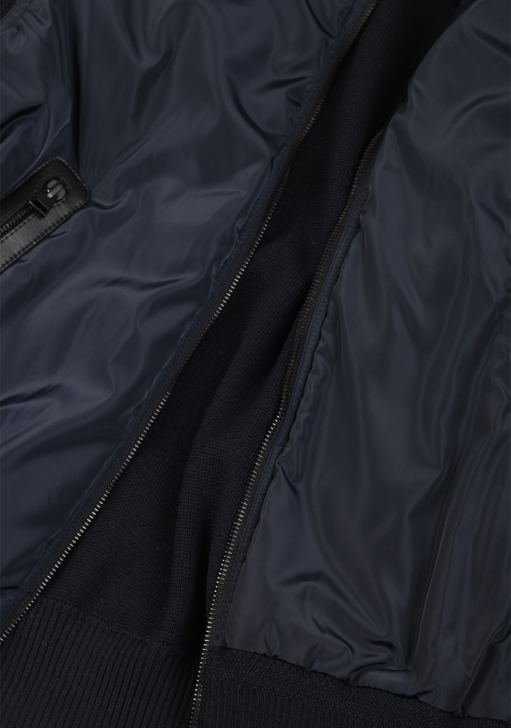 TOM FORD Blue Nylon Front Zipper Knit Size 48 / 38R U.S. In Wool | Costume Limité