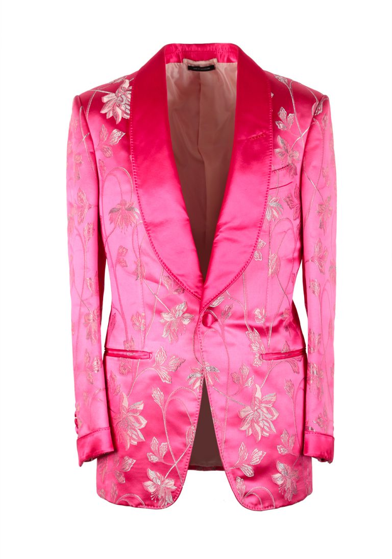 TOM FORD Atticus Pink Tuxedo Dinner Jacket Size 46 / 36R U.S. - thumbnail | Costume Limité