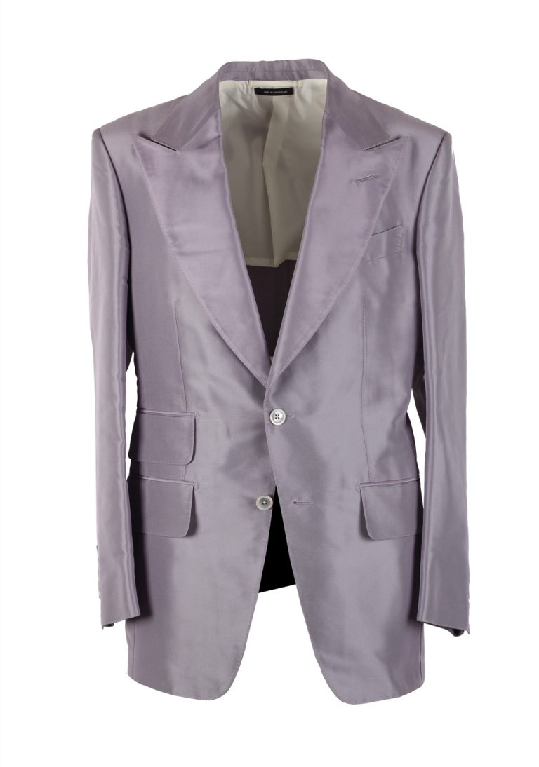 TOM FORD Atticus Lilac Silk Suit Size 46 / 36R U.S. - thumbnail | Costume Limité