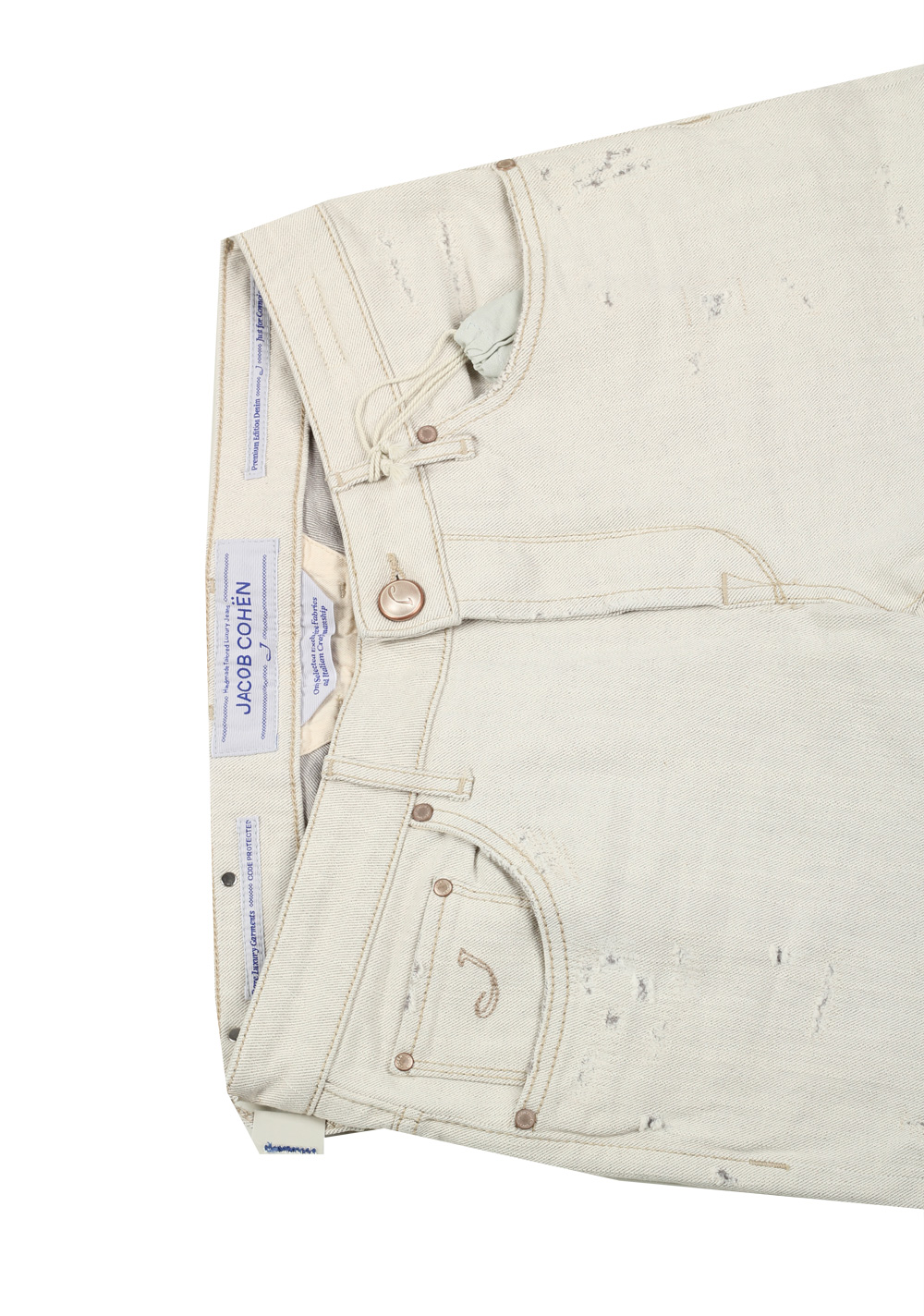 Jacob Cohen Off White J683 Comfort Comfort Jeans Size 48 / 32 U.S. | Costume Limité